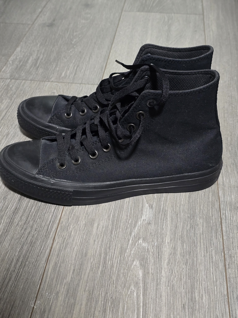 Converse Black High-Top Canvas Sneakers - Picture 1 of 4
